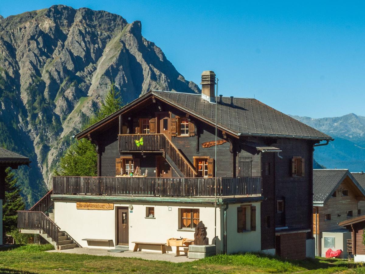 Gruppenhaus Im Walliser Alpstyle Rosswald エクステリア 写真